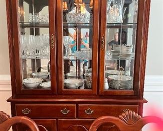 China Cabinet and Table and Chairs