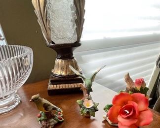 Bird and Flower Figurines 
