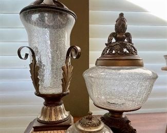 Crackle Jars Home Decor