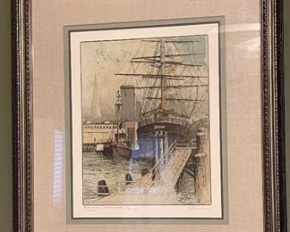 Engraving San Francisco Warf Edenburger 