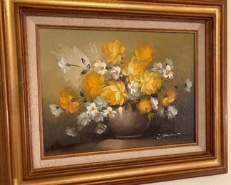 Yellow Roses Oil Johnson