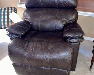 Lane Leather Recliner Dark Brown #2