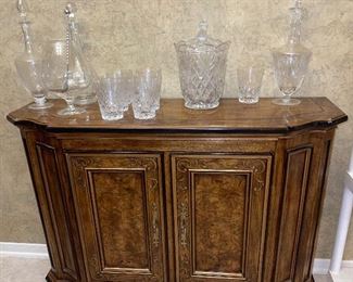 Drexel Console Cabinet Bar Cabinet 