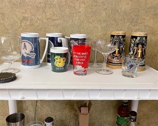Vintage Oilers, Cowboys Mugs, German Beer Steins, Shot Glasses 