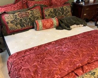 King Size Custom BedSpread and Matching Pillows