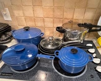 Le Crueset Blue Pots