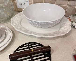 White Serving Pieces