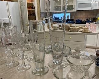 Candlewick and Other Name Brand Glassware