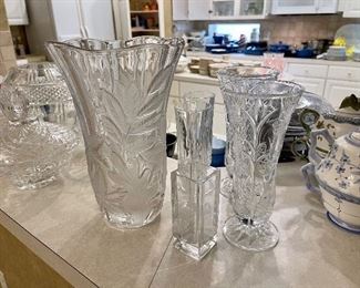 Variety of Glass Vases