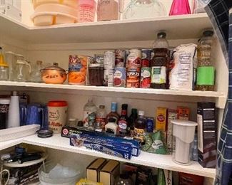 Pantry Goods, Tupperware, Coffee Grinder