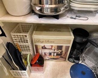 Copco Salad Spinner, Lazy Susan, Coffee Pot, Electric Skillet, and More