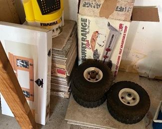 Buffet Range, Small Tires, Tiles, Fishing Stuff