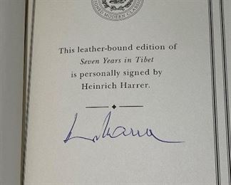 Autographed Book Seven Years in Tibet Heinrich Harrer
