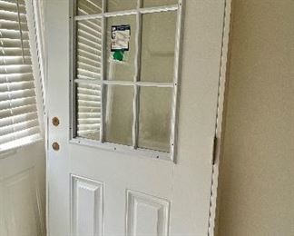 36” Outdoor Door with Frame 9 Light
