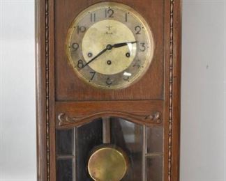 Antique Mauthe Pendulum Chime Wall Clock