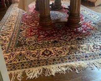 Beautiful Area Rug in Cream Red and Blue Colors