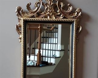 Gorgeous Beveled Glass Glided Look Wall Mirror
