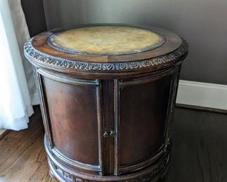 Grecian Drum Side Table Cabinet