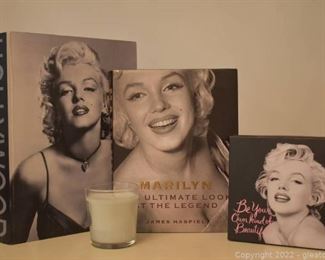 Marilyn Monroe Grouping Be Your Kind of Beautiful and a Candle