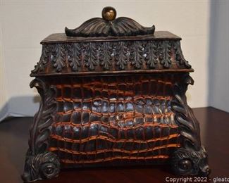 Tea Caddy Box with Lift off Lid