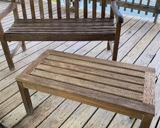 Teak wood deck furniture sets