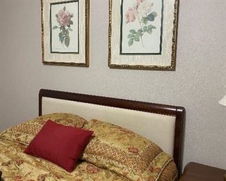 Queen size mattress, bed frame and headboard