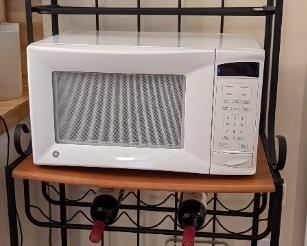 Bakers Rack and Microwave