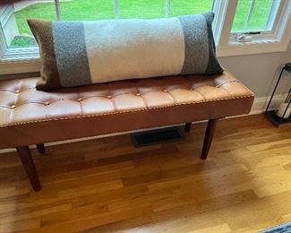 leather bench