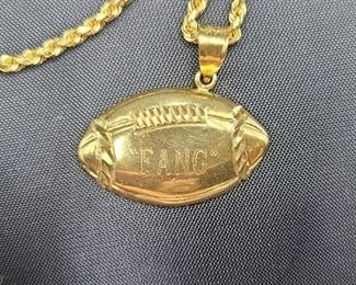 14k gold, A gift from the Arizona Ratlers to Fang