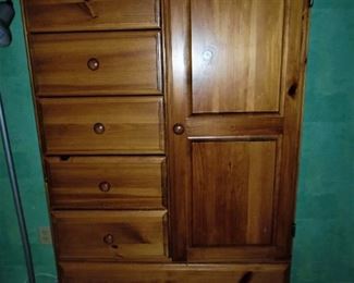 Solid wood wardrobe, perfect for any small space