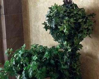 Silk Topiary and Potted Silk