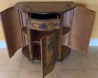 Hand-painted Entry Chest w Storage