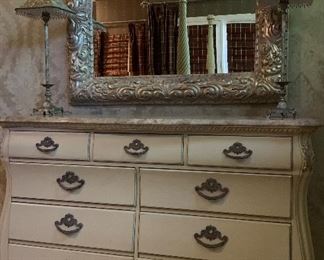 Thomasville Bedroom: 4 Poster Bed, Dresser, Armoire,