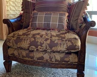 Wood Framed Arm Chair