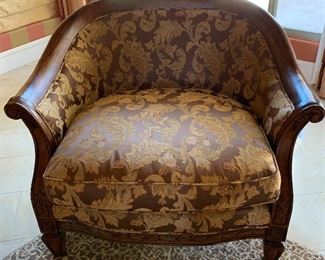 Wood Framed Arm Chair