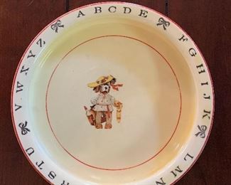 Crown Potteries Co. Alphabet Dish