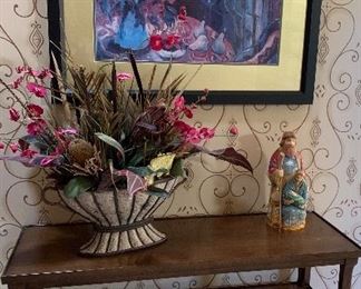 Vintage Table, Floral, Art