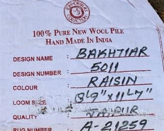 Area Rug Auro International Raisin 8'9" x 11'7"