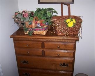 MAPLE TALL CHEST & MISC.