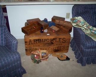 WOODEN BOXES & MISC.