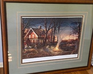 Terry Redlin 1991, Autumn Evening",  Signed & Framed Print
