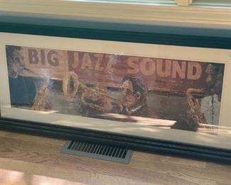 "Big Jazz Sound", framed print