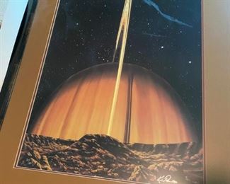 "The Sword Of Herschel" by Kim Poor -Signed and Numbered -1985 (Death Star)