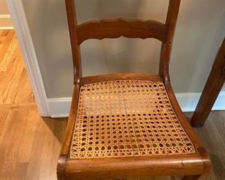 Vintage Cane Seat Side Chair