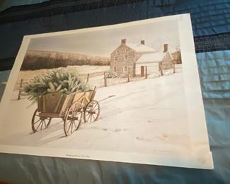 "Bring Home the Tree" print by Dan Campanelli