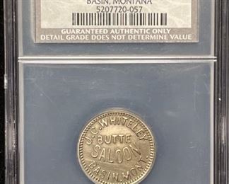 030 1905 Butte Saloon Drinkir Cigar Token
