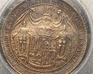 033 1915 Maryland Panama Pacific Expo Coin