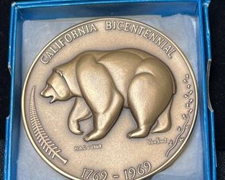 040 1969 Van Sant California Bicentennial Medal