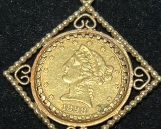 048 1898S $5 US GOLD LIBERTY HEAD HALF EAGLE