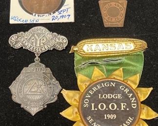 049 1909 IOOF AYPE Badges Others